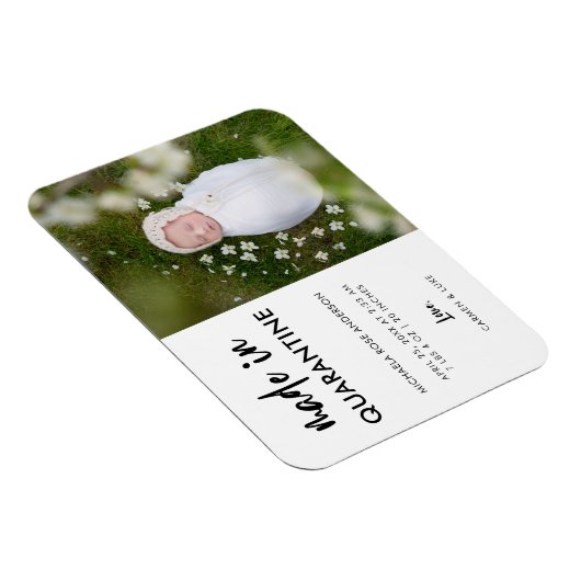 検疫エレガント縦ベビー製生まれたばかりの マグネット (右側)