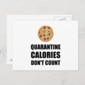 検疫カロリーのカウントおもしろいなし ポストカード (正面/裏面)