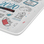 検疫クリスマスおもしろい2020年記念 カッティングボード (角)