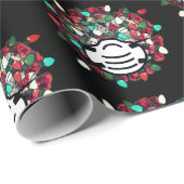検疫クリスマス飾Covid病原マスク ラッピングペーパー (ロールコーナー)