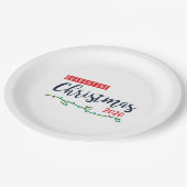 検疫クリスマス2020紙プレート ペーパープレート (アングル)