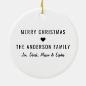 検疫クリスマス | おもしろい 2020年記念 セラミックオーナメント (裏面)