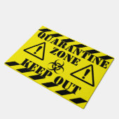 検疫ゾーン ドアマット (アングル)