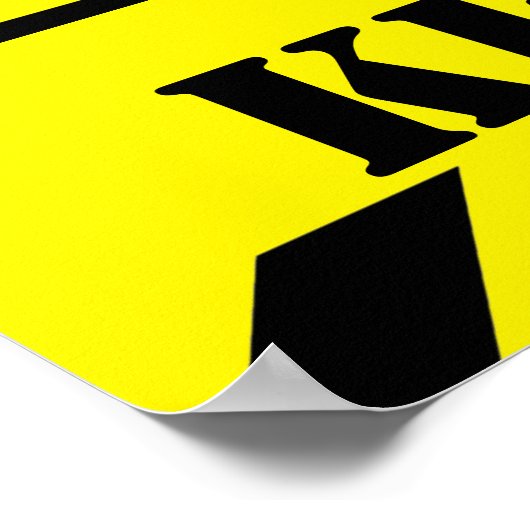 検疫ゾーン ポスター (角)