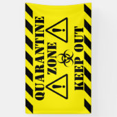 検疫ゾーン 横断幕 (縦)