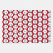 検疫トリオCOVIDパンデミッククリスマスセットギフト ラッピングペーパーシート (正面3)