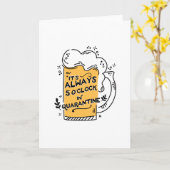 検疫ドリンク恋しく思You Greeting Card カード (黄色い花)