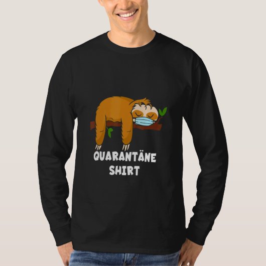 検疫ナマケモノ口よけマスク Tシャツ (正面)
