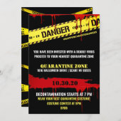 検疫ハローウィンパーティ 招待状 (正面/裏面)