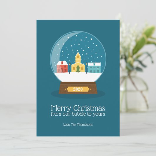 検疫バブルからのメリークリスマス シーズンカード (スタンド正面)