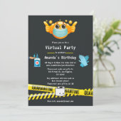 検疫バーチャルバースデーパーティーの写真 招待状 (スタンド正面)