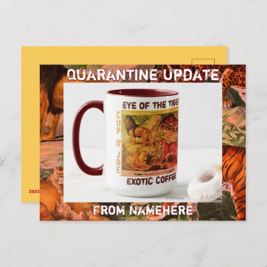 検疫ポストカードの友だちと家族の更新 ポストカード (正面/裏面)