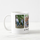 検疫メモリーズファミリーフォトコラージュ コーヒーマグカップ (左)