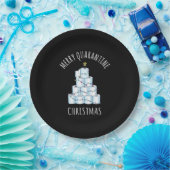 検疫メリークリスマスツリートイレ紙 ペーパープレート (パーティー)