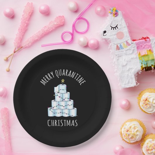 検疫メリークリスマスツリートイレ紙 ペーパープレート (パーティー)