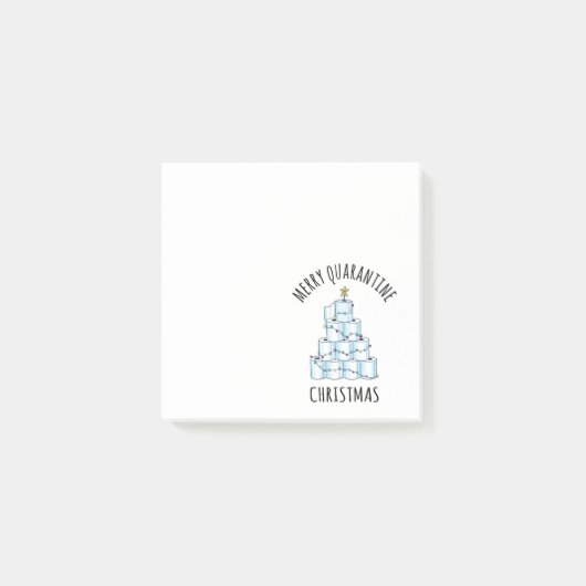 検疫メリークリスマスツリートイレ紙 ポストイット (正面)