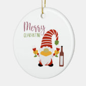 検疫メリークリスマス格言セラミックオーナメント セラミックオーナメント (左)