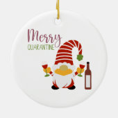 検疫メリークリスマス格言セラミックオーナメント セラミックオーナメント (裏面)