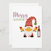 検疫メリークリスマス格言ホリデーカード シーズンカード (正面/裏面)