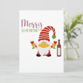 検疫メリークリスマス格言ホリデーカード シーズンカード (スタンド正面)