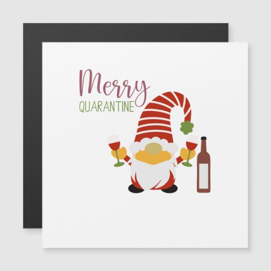 検疫メリークリスマス格言磁気カード (正面/裏面)