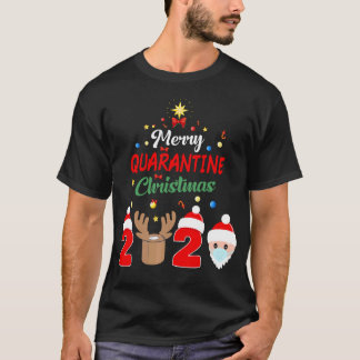 検疫メリークリスマス2020年クリスマスパジャマ Tシャツ