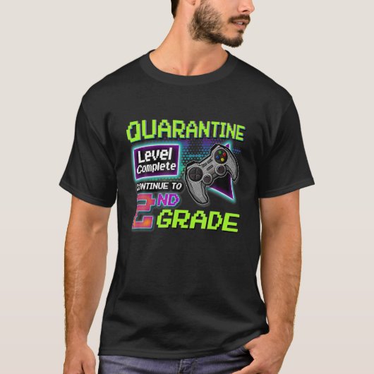 検疫レベル完了新学期2年生 Tシャツ (正面)
