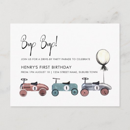 検疫別カードライブ第1誕生日パレードパーティー ポストカード (正面)