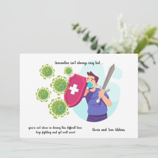 検疫勇気付けられるが通常のカードを取得 案内状 (スタンド正面)