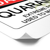 検疫危険標識 ポスター (角)