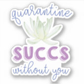 検疫吸い込み |多肉おもしろい性 シール (正面)