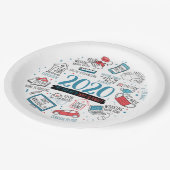 検疫活動2020年クリスマス記念 ペーパープレート (アングル)