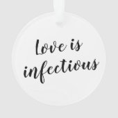 検疫済みコビ婚約したッド婚約クリスマス オーナメント (裏面)