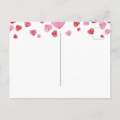 検疫済み |かわいいバレンタイン シーズンポストカード (裏面)