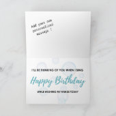 検疫誕生日カおもしろいード カード (内部)