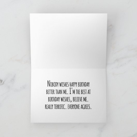 検疫誕生日カードおもしろい – 自己隔離 カード (内部)