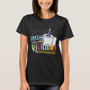検疫誕生日トイレ紙キャンドル Tシャツ