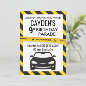 検疫誕生日パレード招待状 招待状 (スタンド正面)