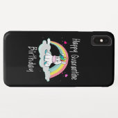 検疫誕生日ユニコーンレインボー Case-Mate iPhoneケース (裏面(横))