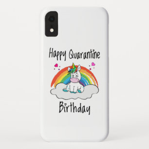 検疫誕生日ユニコーン虹 iPhone XRケース