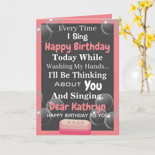 検疫誕生日 カード (黄色い花)