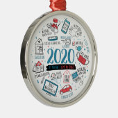 検疫2020クリスマス記念 メタルオーナメント (右)