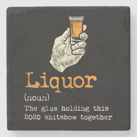 検疫2020酒の定義Gagを記念 ストーンコースター (正面)