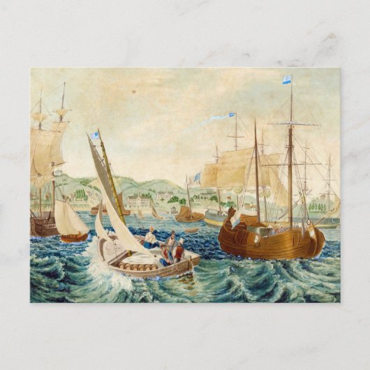 検疫、スタテン島1833 ポストカード (正面)