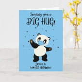 検疫 ソーシャルディスタンス パンダベア ハグ カード (黄色い花)