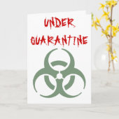 検疫-健康なカードをすぐに得て下さい カード (黄色い花)