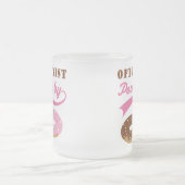 検眼医のギフト(ドーナツ) フロストグラスマグカップ (中央)