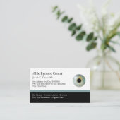 検眼医のモダンなアポイントメントの名刺 予約カード (スタンド正面)