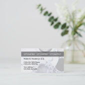 検眼医のユニークな名刺 予約カード (スタンド正面)