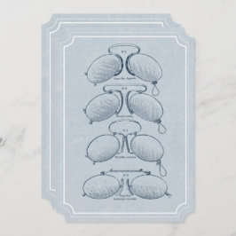 検眼医のヴィンテージの接眼レンズの卒業カード 招待状